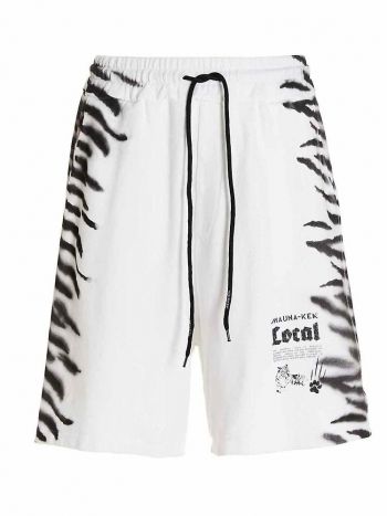 Mauna Kea Herren-Bermudashorts in Weiß/Schwarz – Herrenbekleidung Bermuda-Shorts